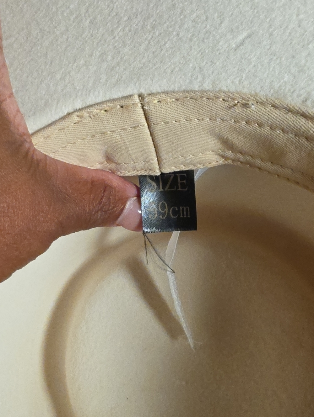 Wide Brim Fedora Hat w/ Band - Picture 4 of 4